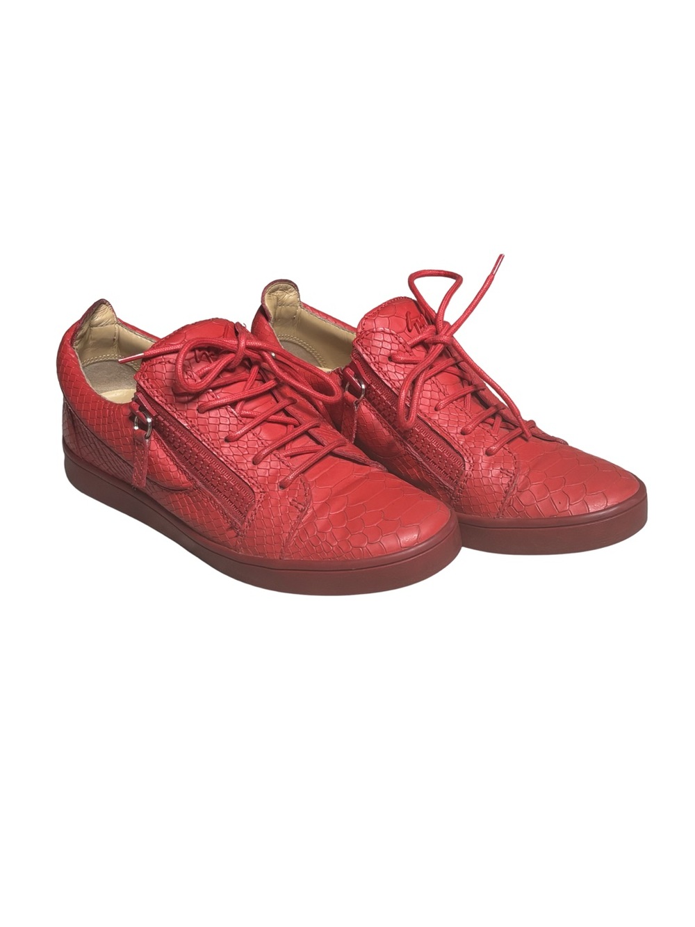 MASSIVE PRICE GOUGE ‼️ Giuseppe Zanotti Frankie snakeskin-effect sneakers - Picture 3 of 7